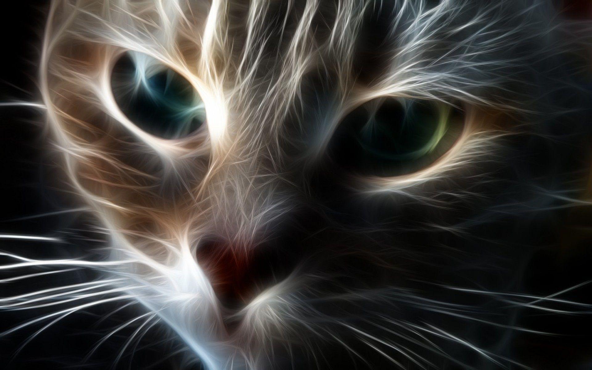 1920x1200 Free download Abstract processing art face mystic cat HD wallpaper [1920x1200] for your Desktop, Mobile & Tablet. Explore Cat Background Picture. Cat Picture for Wallpaper