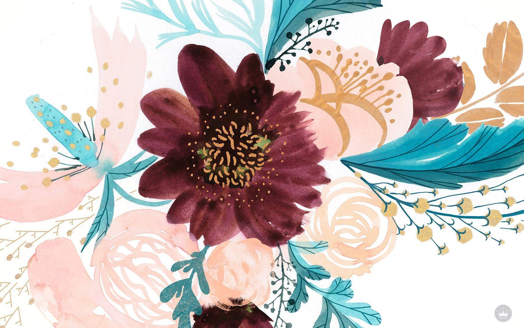 1800x1126 Floral Laptop Wallpaper