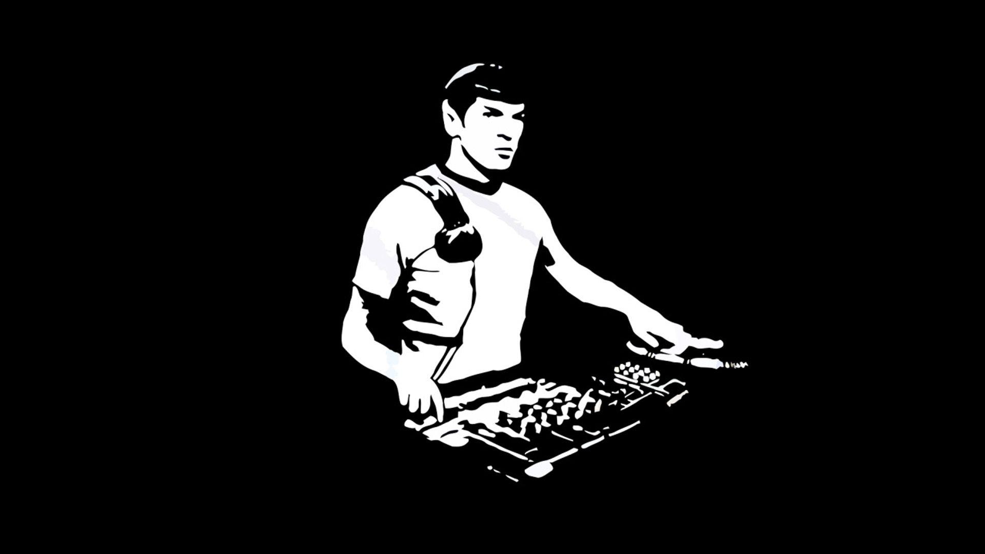 1920x1080 DJ Spock With Black Background HD Star Trek Wallpaper