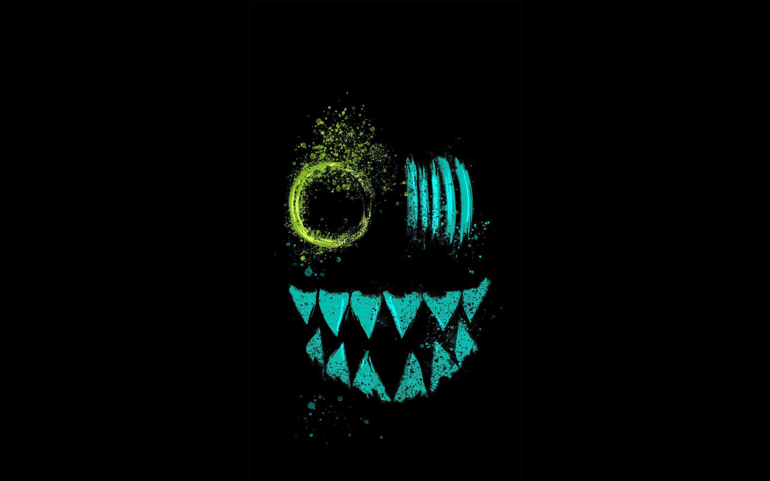 2560x1600 Dark Wallpaper Full HD Monster