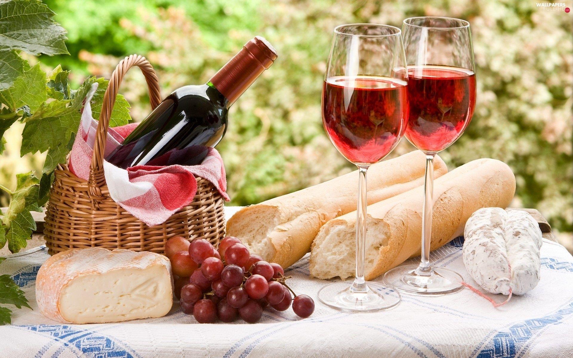 1920x1200 sausage, roll, cheese, Bottle, Grapes, Wines HD Wallpaper: 1920x1200