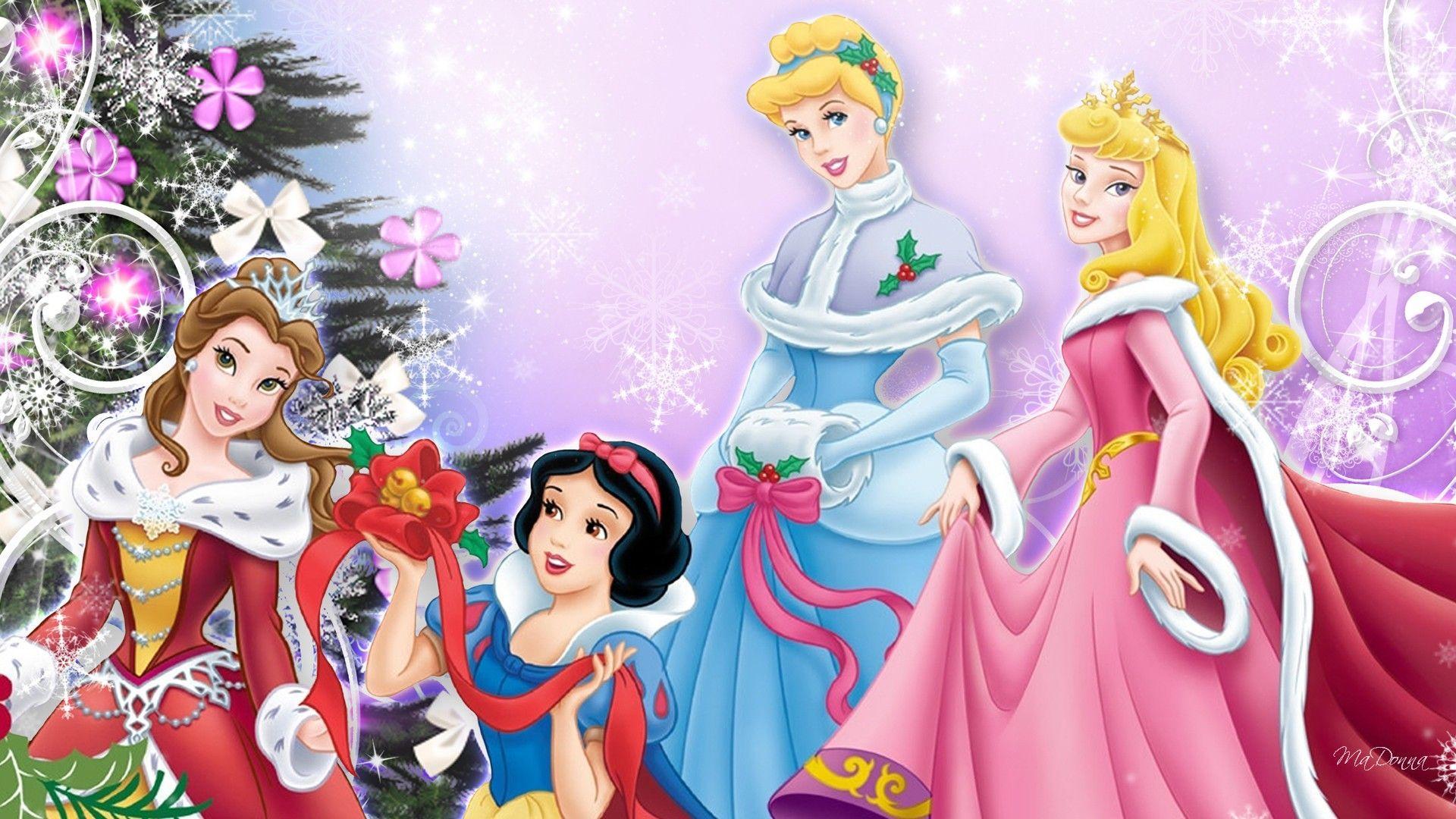Disney Princess Christmas Wallpapers - Top Free Disney Princess ...