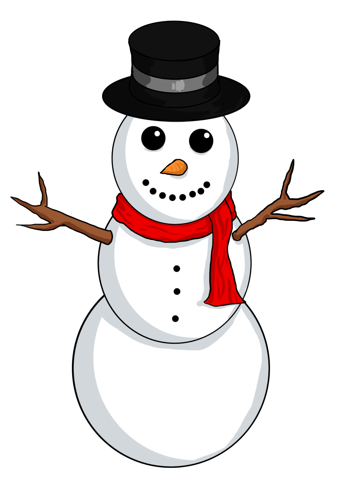 1194x1668 clip art snow man