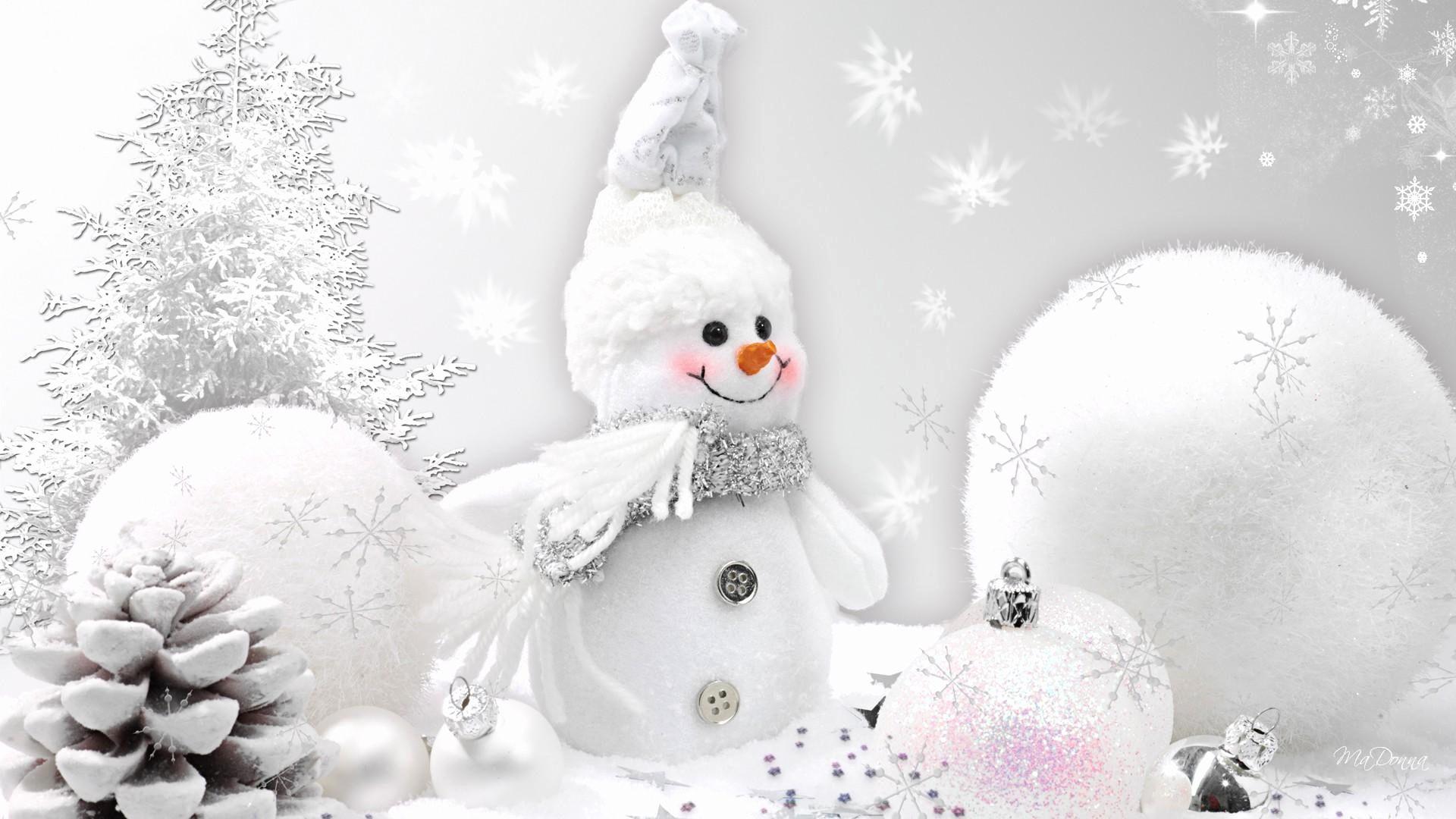 1920x1080 Vintage Snowman Wallpaper