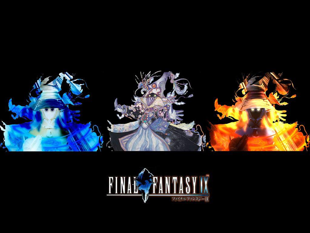 1024x768 Final Fantasy Black Mage Wallpaper