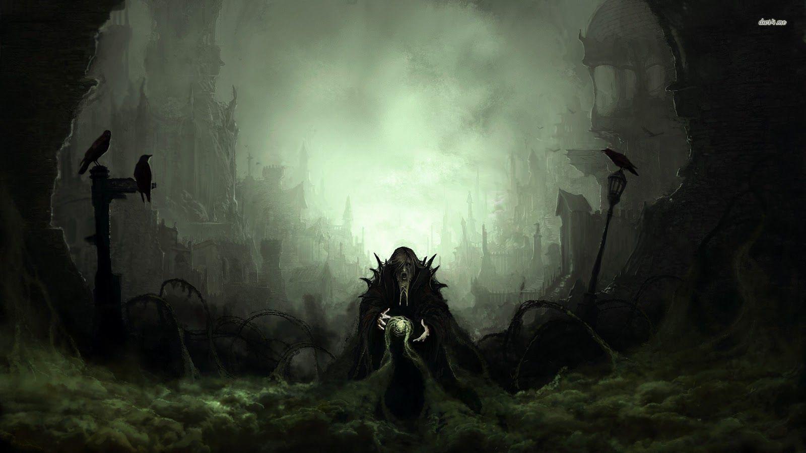 1600x900 Dark Mage Wallpaper