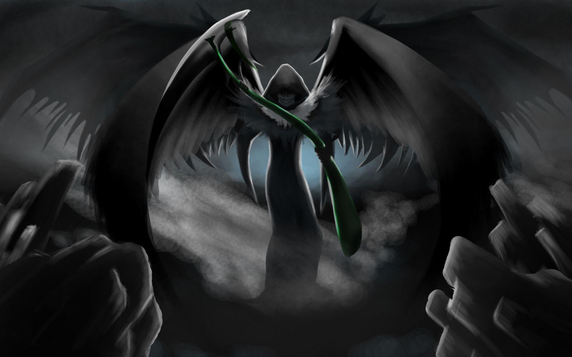 1920x1200 Female Grim Reaper Wallpaper