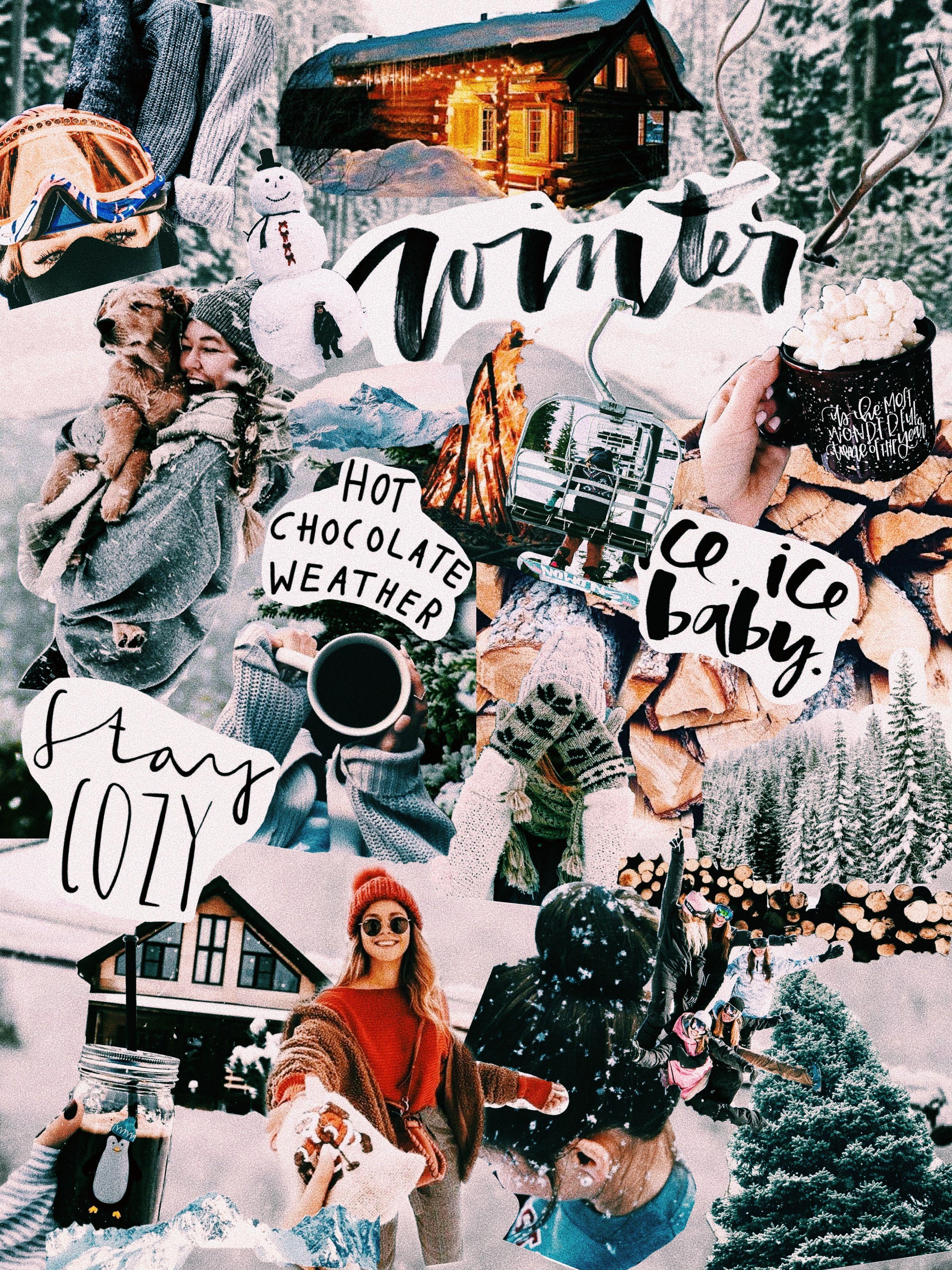 3000x4000 winter collage iphone wallpaper screensaver home screen aesthetic vsco tumblr cute snow aes. iPhone wallpaper winter, Wallpaper iphone christmas, Winter wallpaper