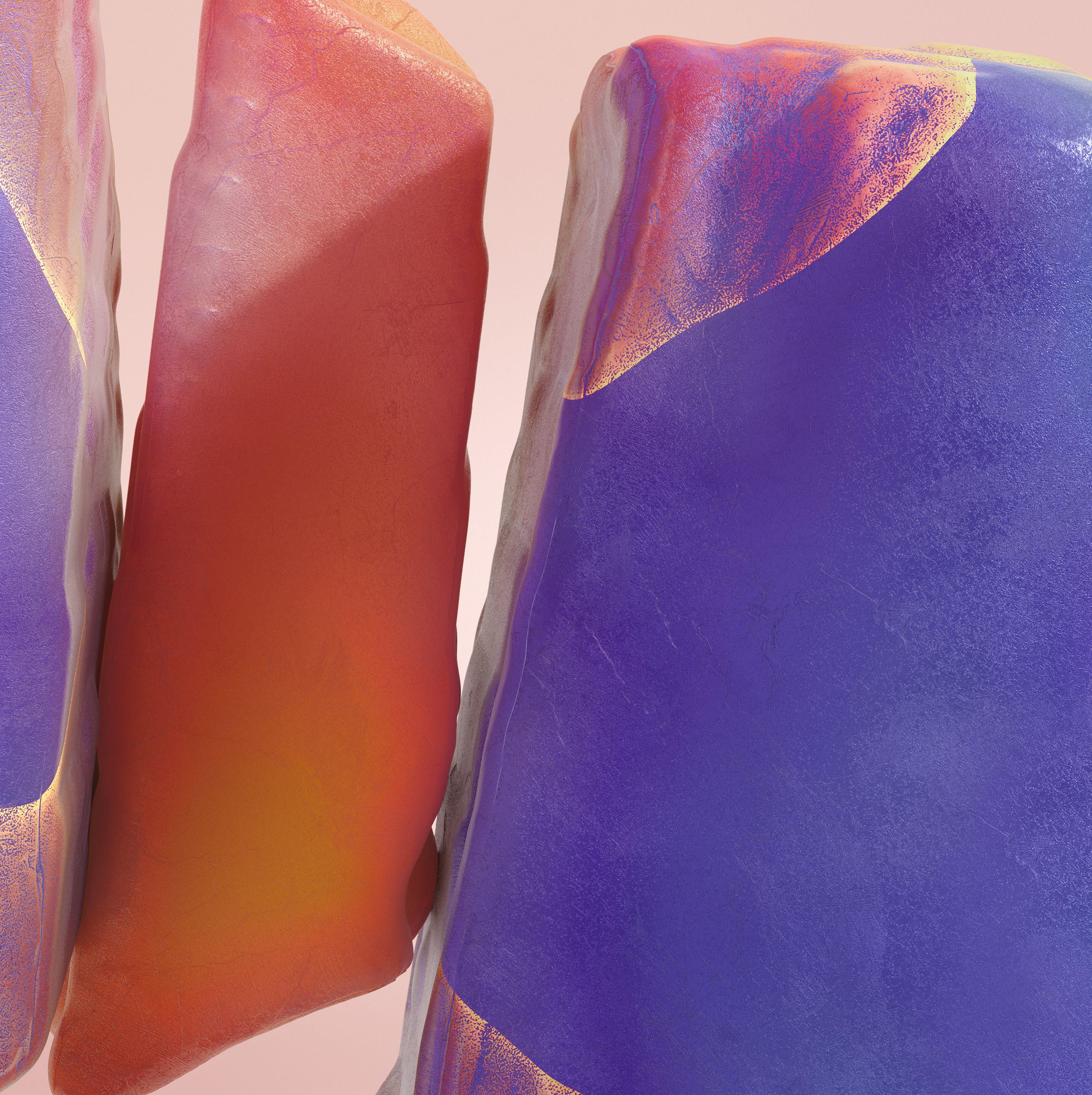 3840x3850 Samsung Galaxy Note 20 Ultra Wallpaper 4K, Orange, Purple, Stock, Abstract
