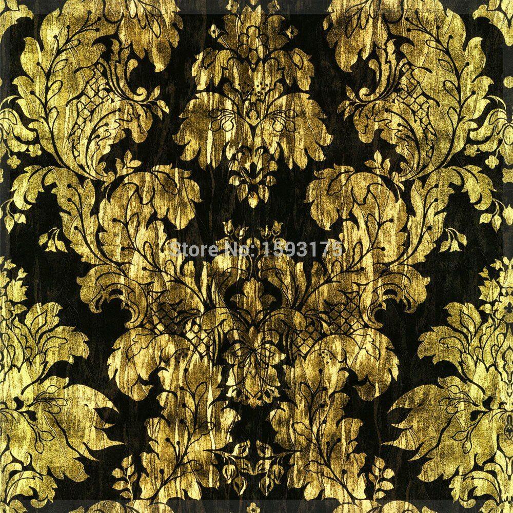 1000x1000 Super Luxury Gold Foil Wallpaper Hote Night Club Bar 3D Metallic Golden Wallpaper Roll 3 Color Black Red Yellow Wallpaper New Y. wallpaper Tool. Wallpaper Glasswallpaper Map