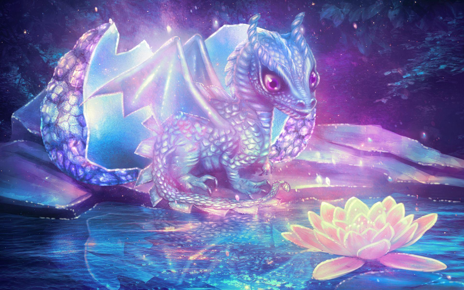 1920x1200 Cute Dragon Wallpaper