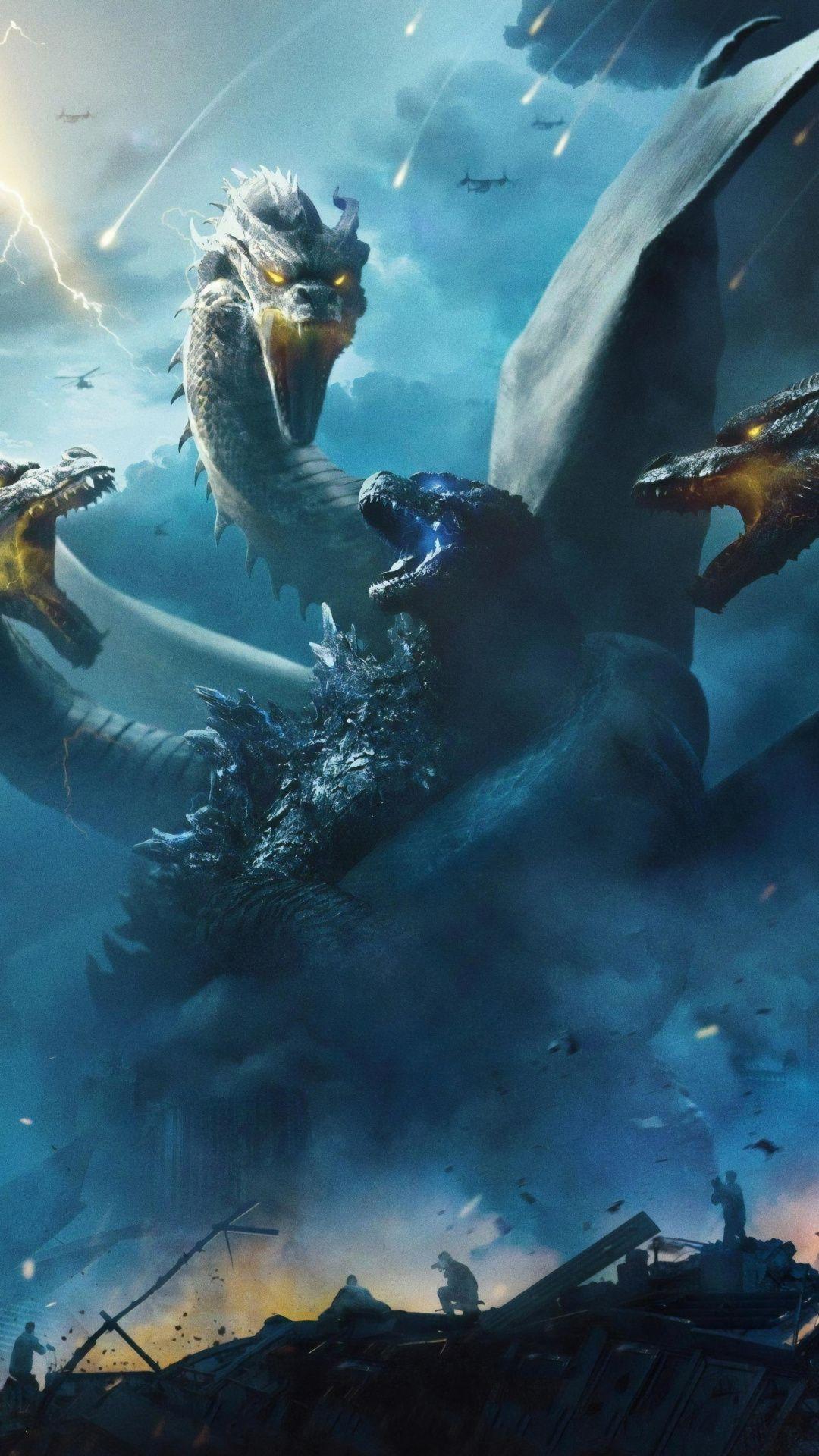 1080x1920 King Kong Vs Godzilla Wallpaper