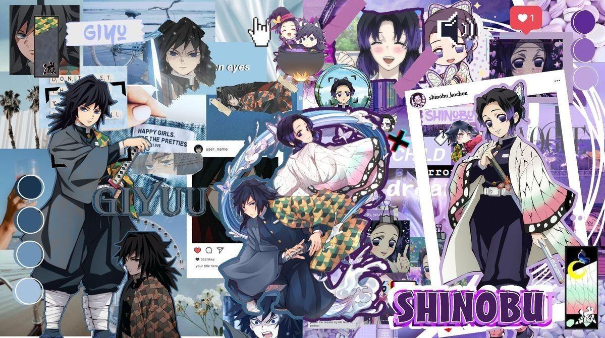 1199x671 giyuu x shinobu aesthetic wallpaper pc. Anime, Aesthetic wallpaper, Wallpaper pc