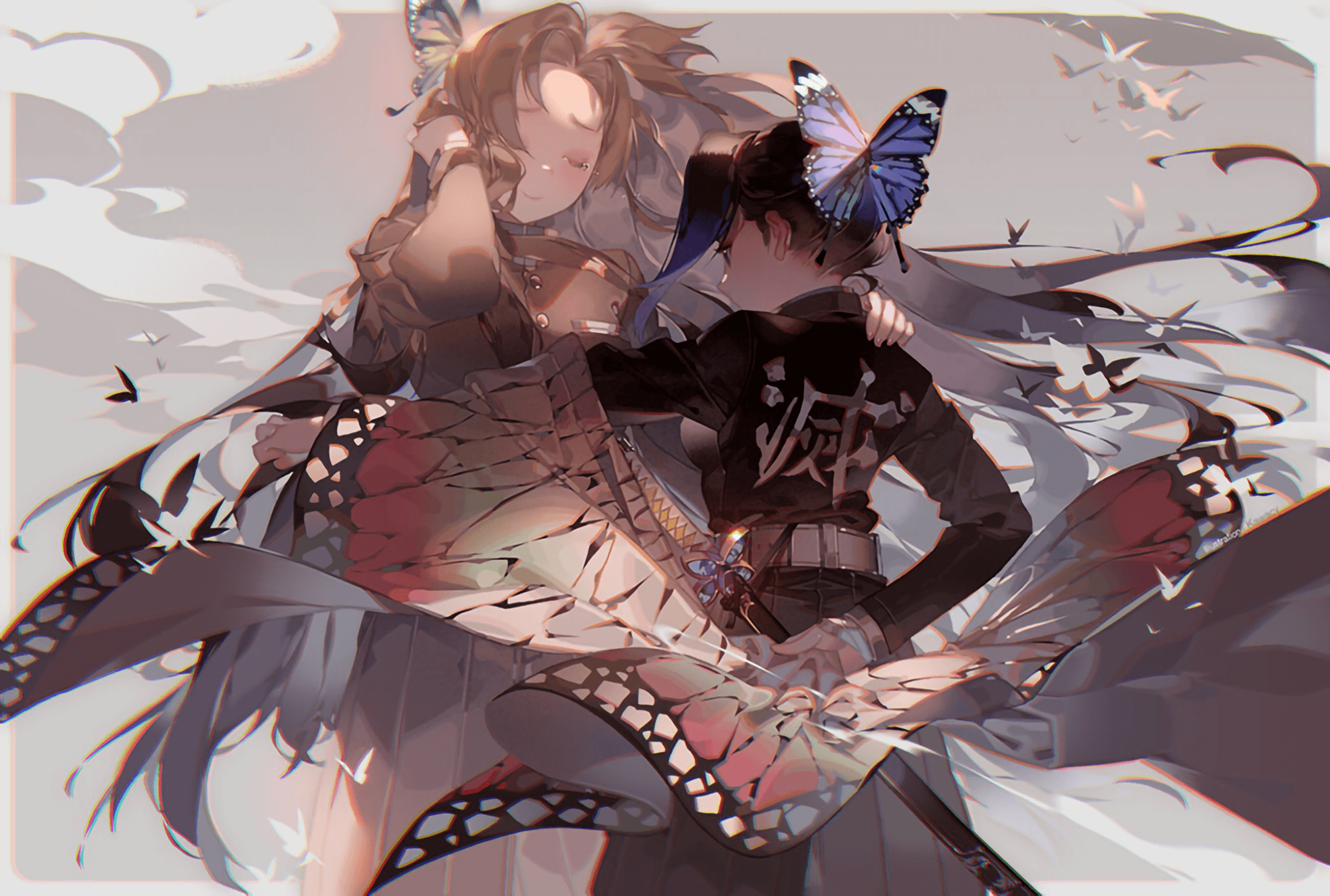 2000x1348 Demon Slayer Giyuu X Shinobu .
