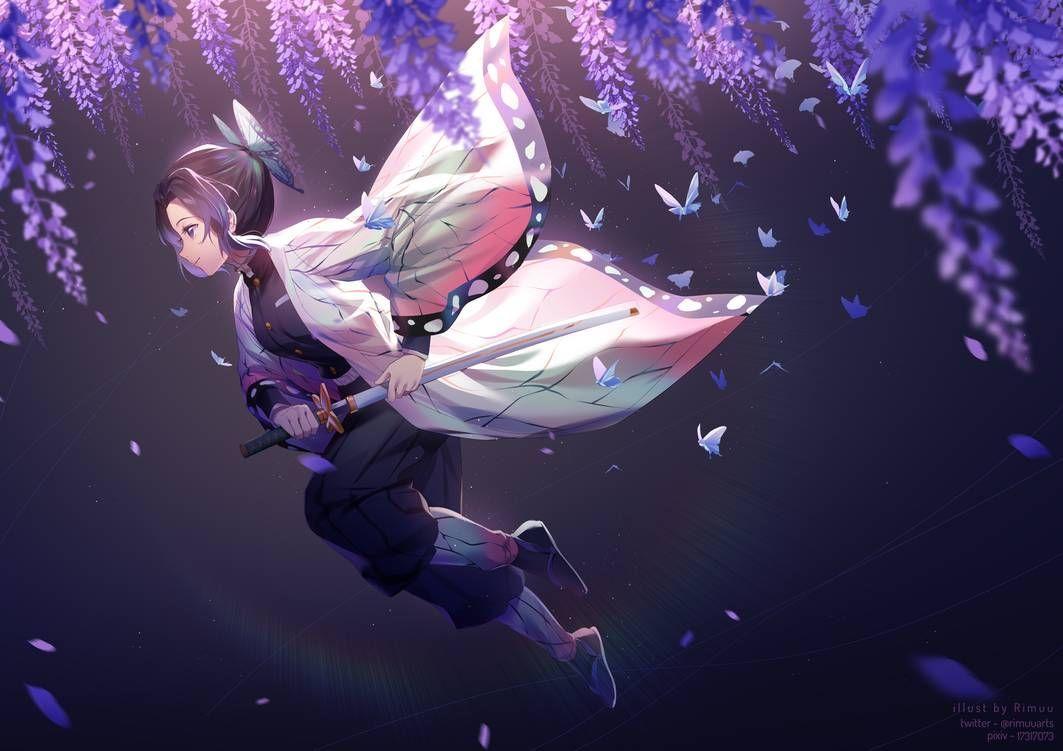 1063x751 Shinobu. Anime demon, Anime wallpaper, Anime