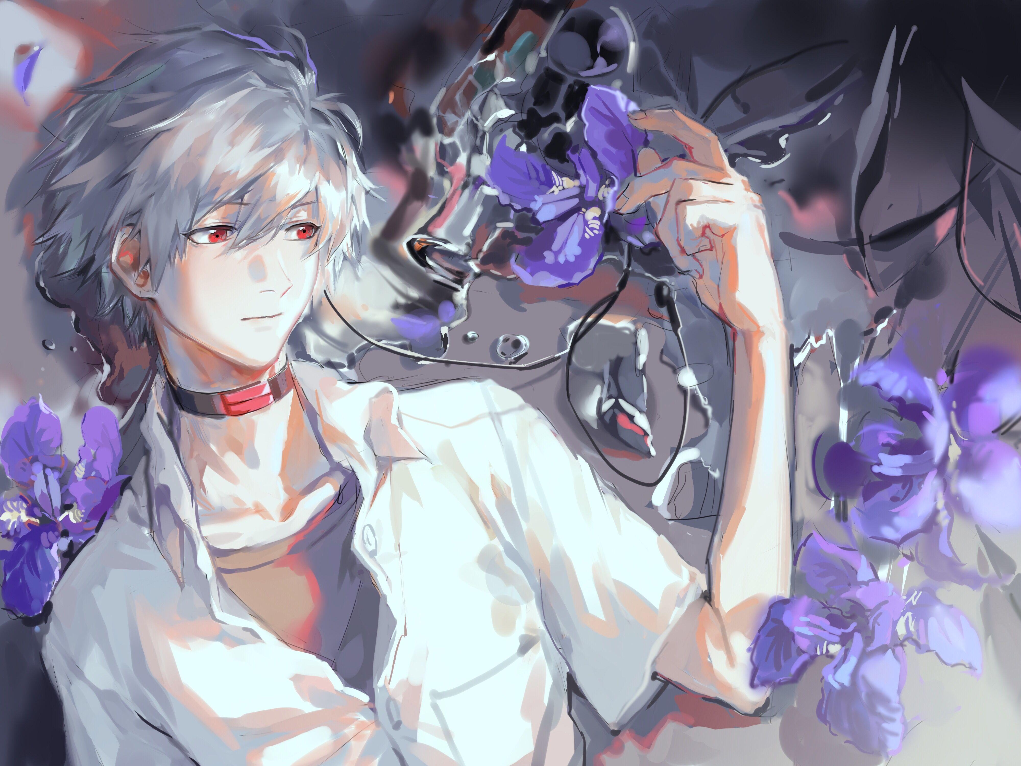 4000x3000 Nagisa Kaworu Genesis Evangelion Wallpaper Anime Image Board