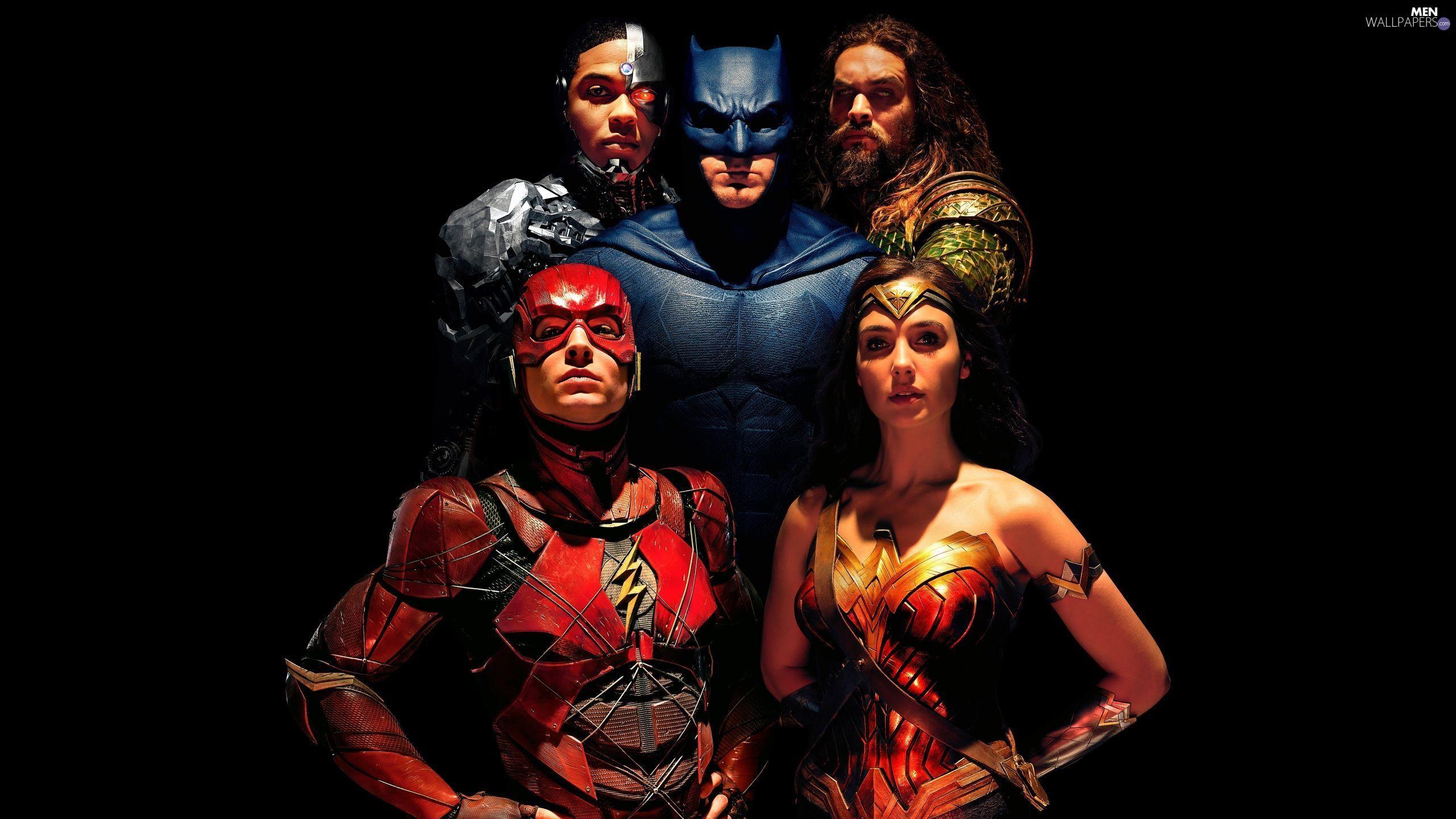 2560x1440 Justice League, Ray Fisher, Gal Gadot Woman, Ben Affleck, Ezra Miller, Justice League, movie, Jason Momoa Wallpaper: 2560x1440