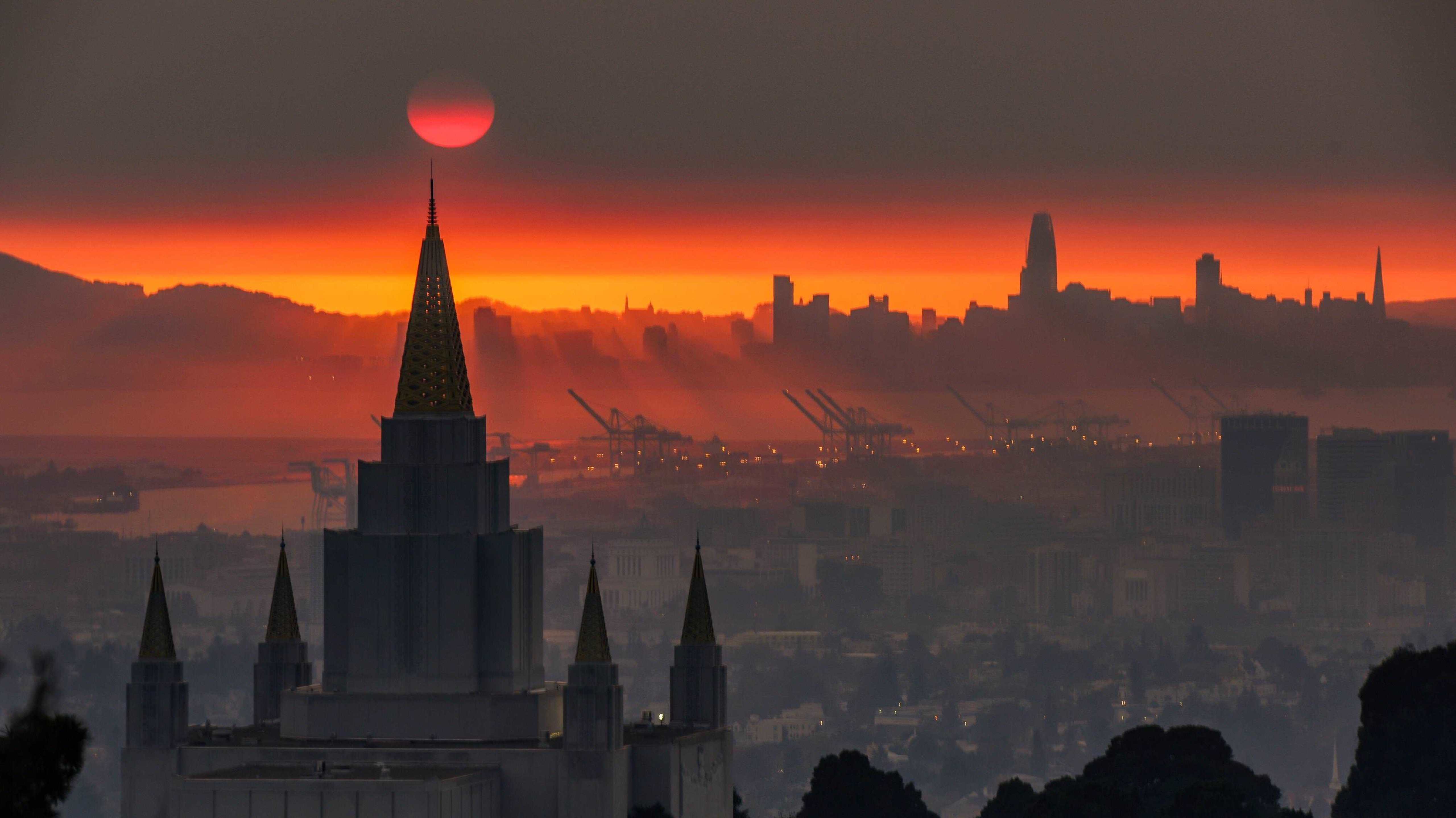 5120x2880 Mormon Temple in Oakland 5K Wallpaper, HD City 4K Wallpaper, Image, Photo and Background