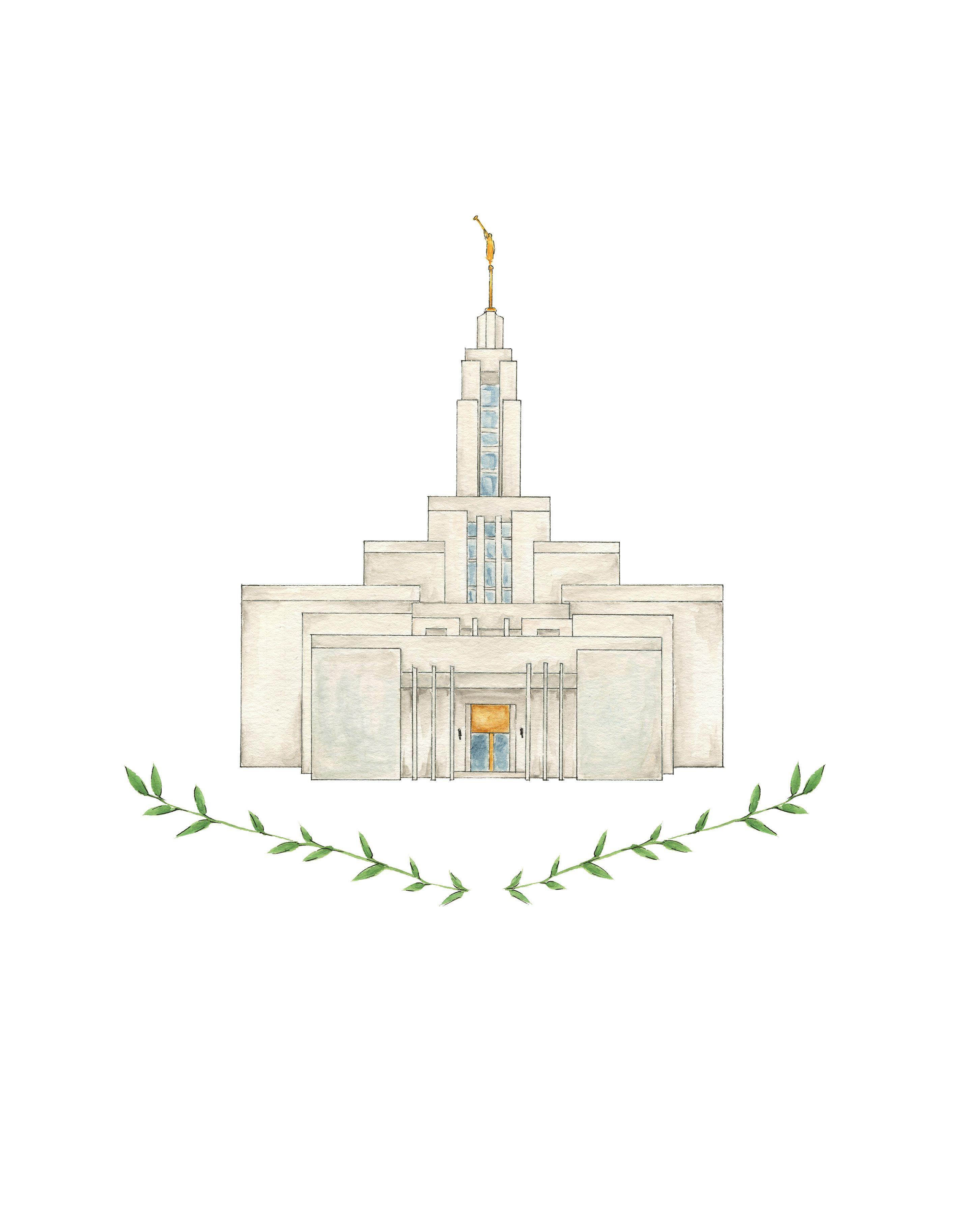 2905x3631 Draper, Utah LDS Temple Watercolor Print. Lds temples, Church artwork, Lds temple picture
