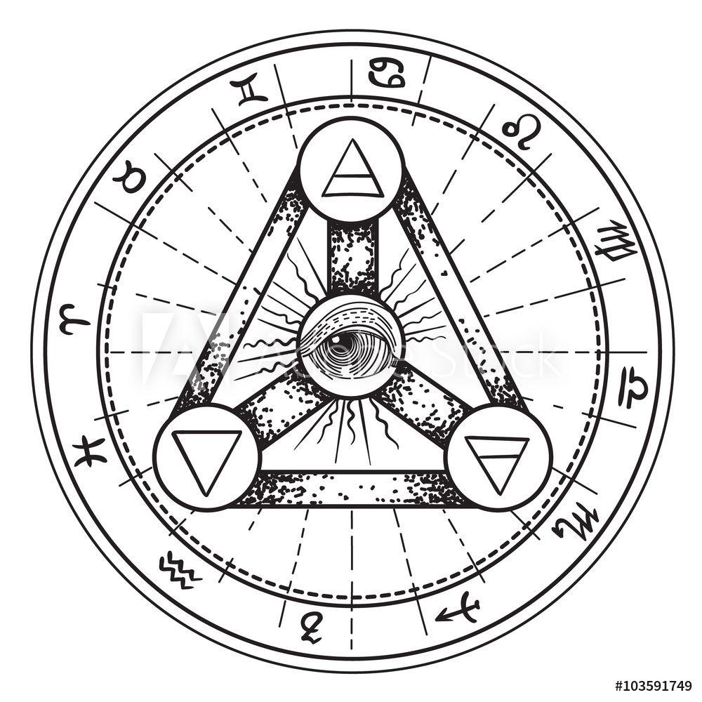 1000x1000 Esoteric Symbols Wall Mural