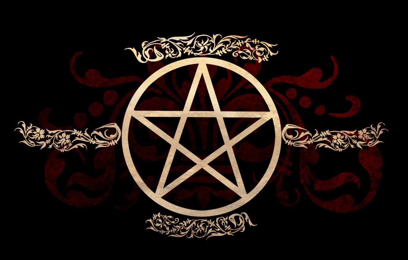 1332x850 Wallpaper symbol, witch, occult, pagan image for desktop, section разное