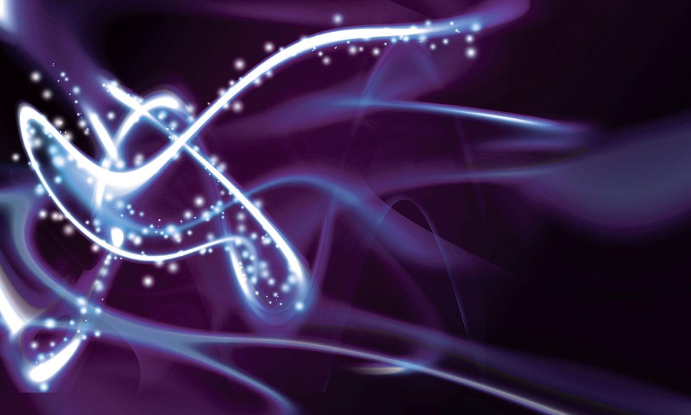 1366x820 Abstract Purple Fairy Flash Wallpaper Mural