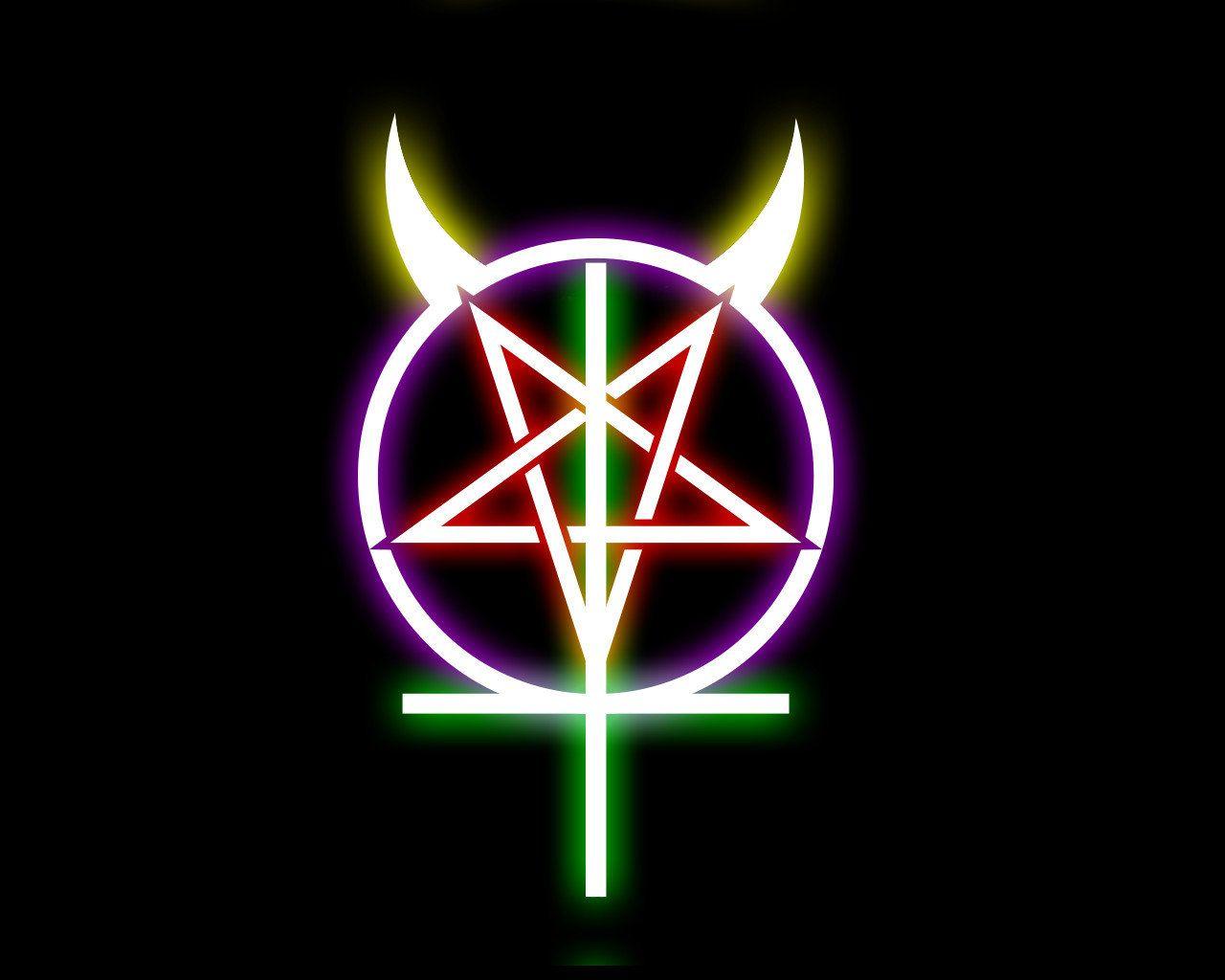 1280x1024 Satanic Symbols Wallpaper