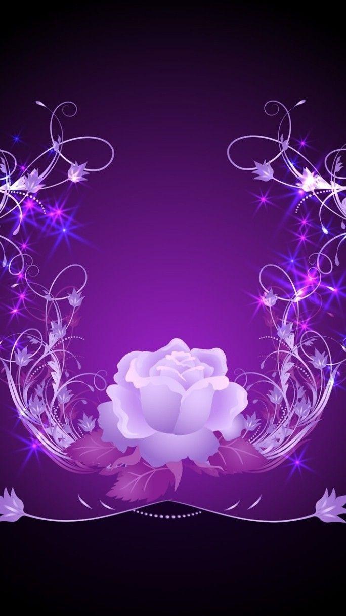 684x1218 Wallpaper. By Artist Unknown. Diehl. Fairy wallpaper, Purple art abstract, Flower phone wallpaper