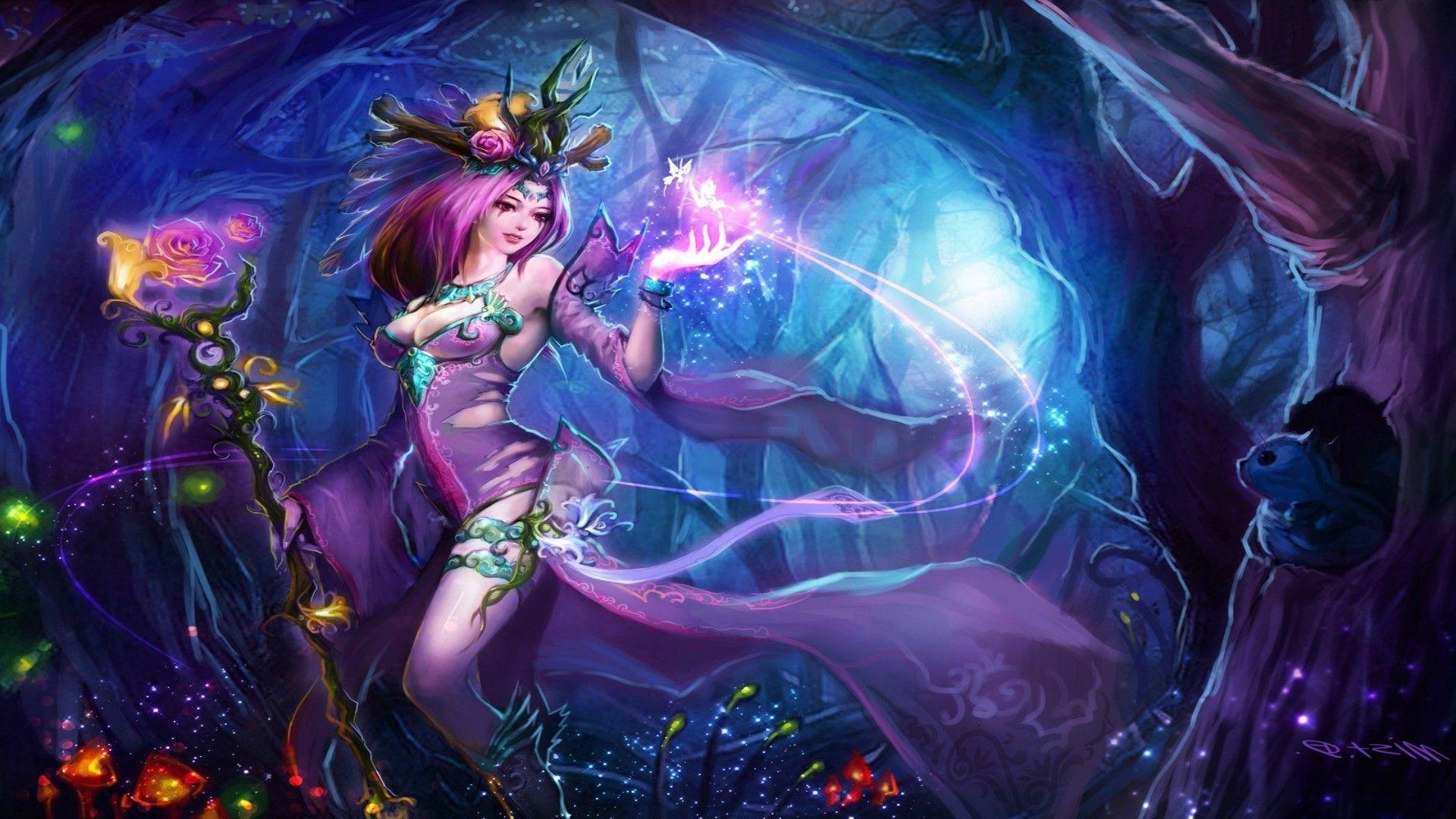 1920x1080 Fairy in the forest