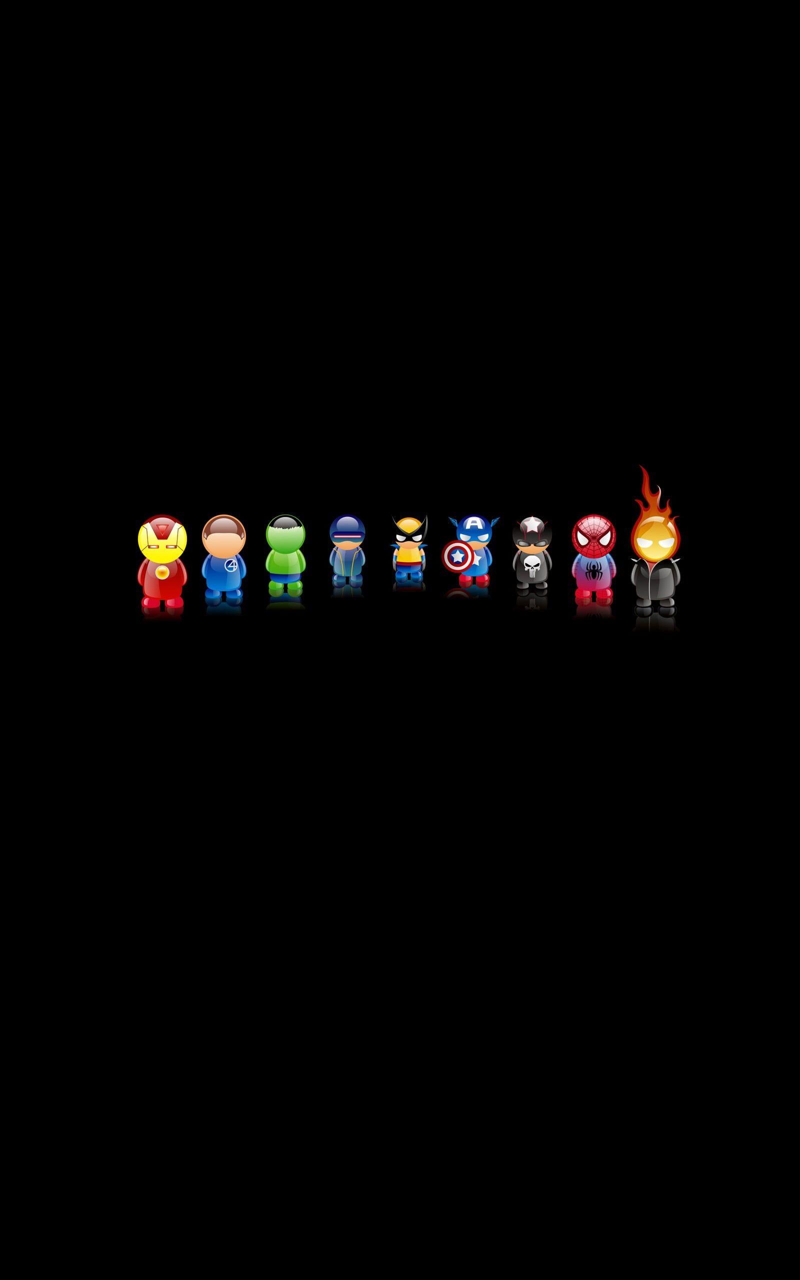 1600x2560 The Avengers chibi wallpaper version illustrations, Iron Man, Fantastic Four • Wallpaper For You HD Wallpaper For Desktop & Mobile