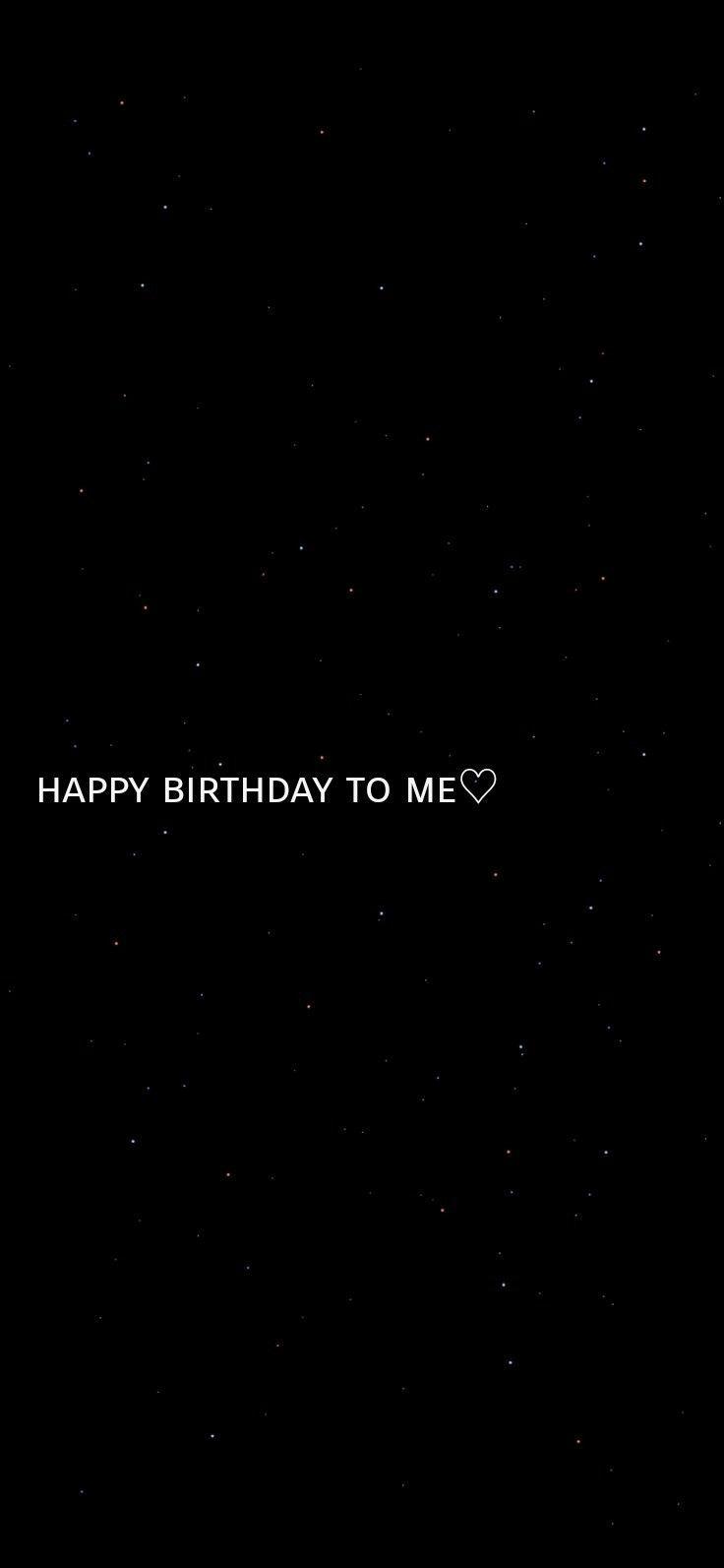 736x1593 Happy Birthday Aesthetic Black Wallpaper