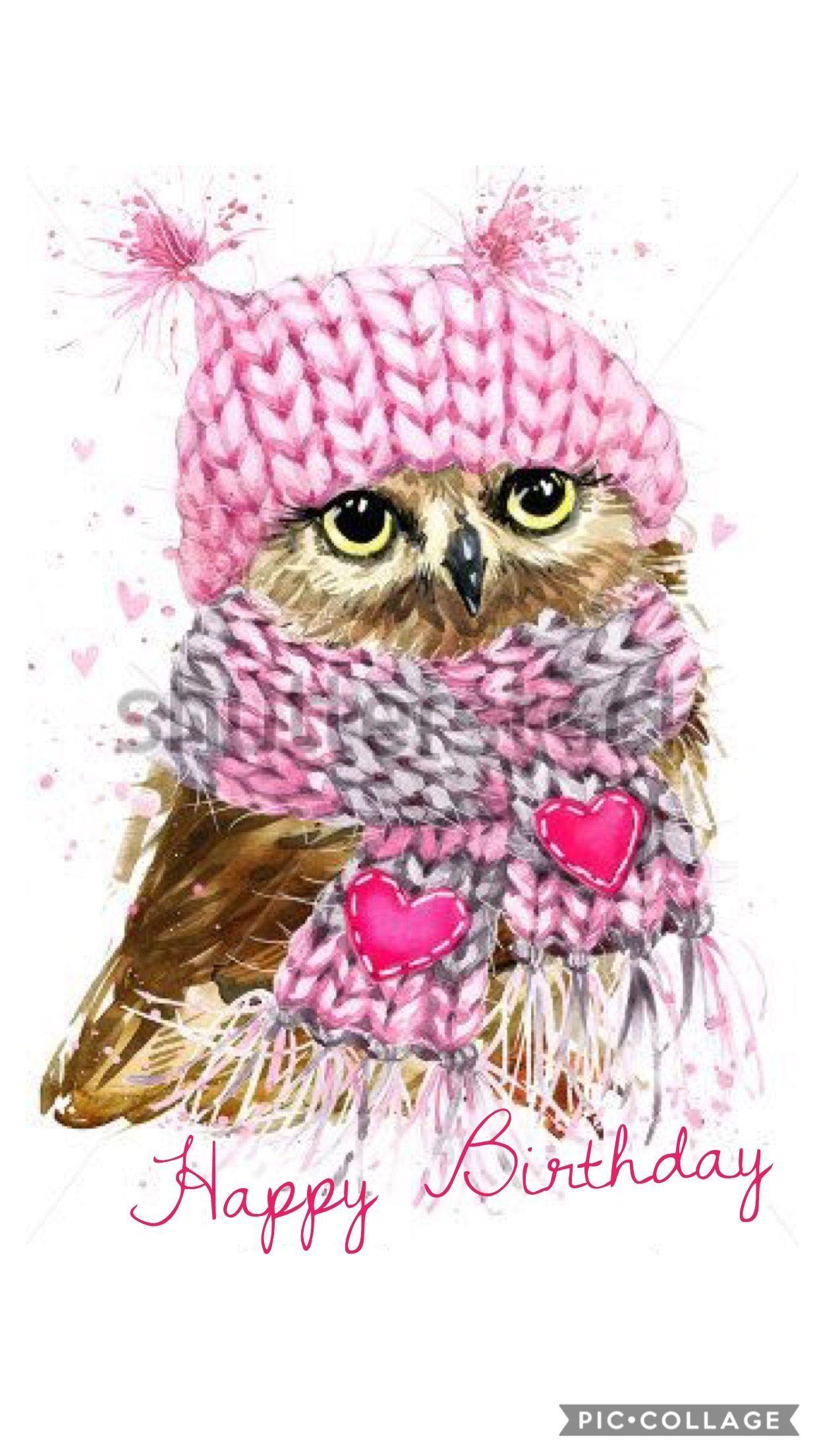 1243x2208 Owl Happy Birthday Wallpaper
