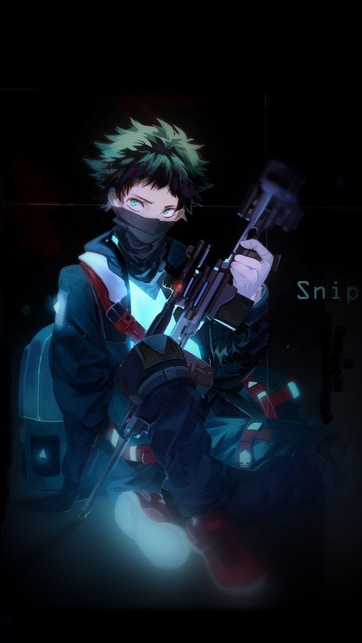720x1280 wallpaper Artwork, sniper, My Hero Academia, Izuku Midoriya. My hero, Hero, My hero academia manga