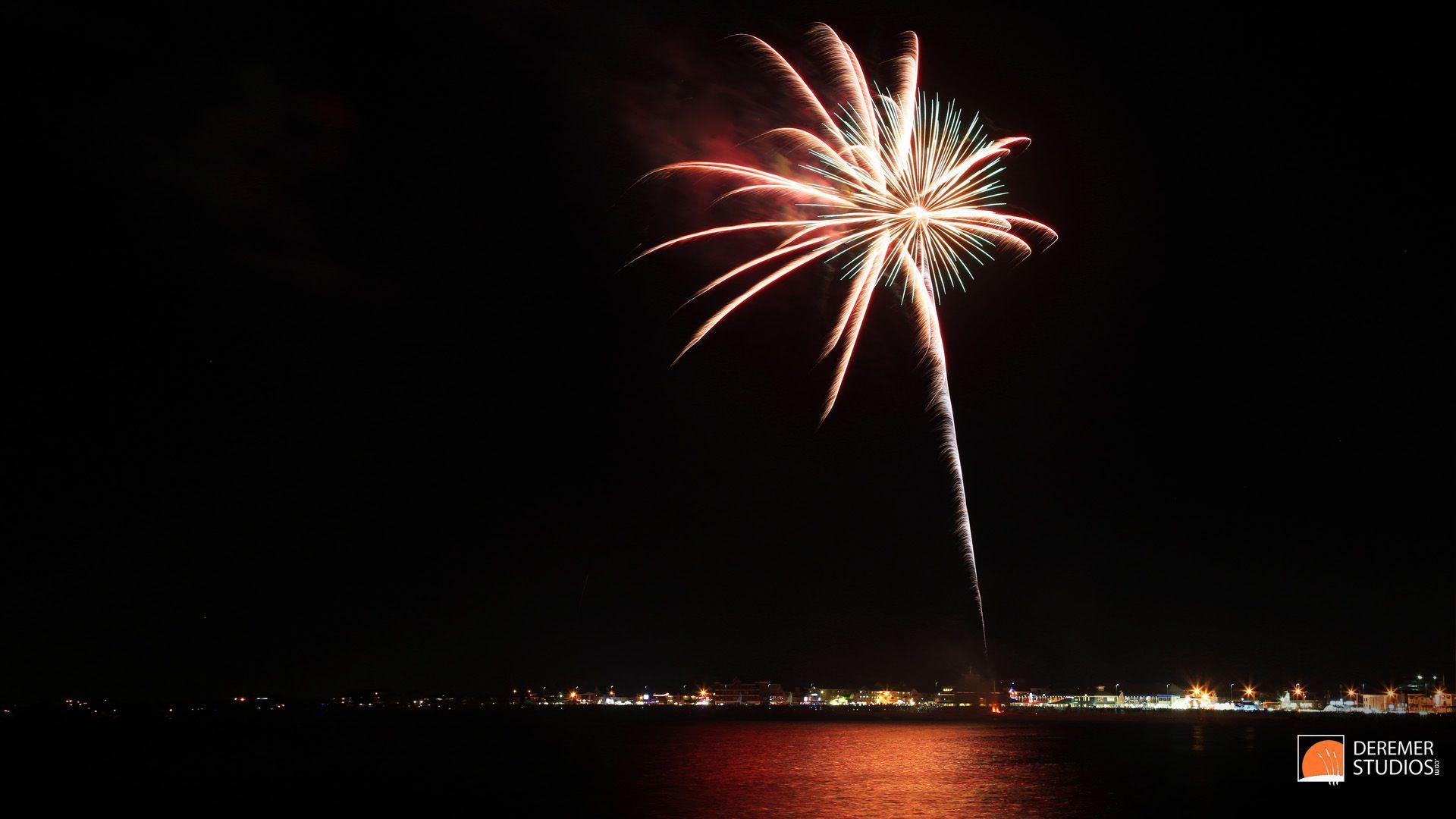 1920x1080 Fourth of July Beach Wallpaper