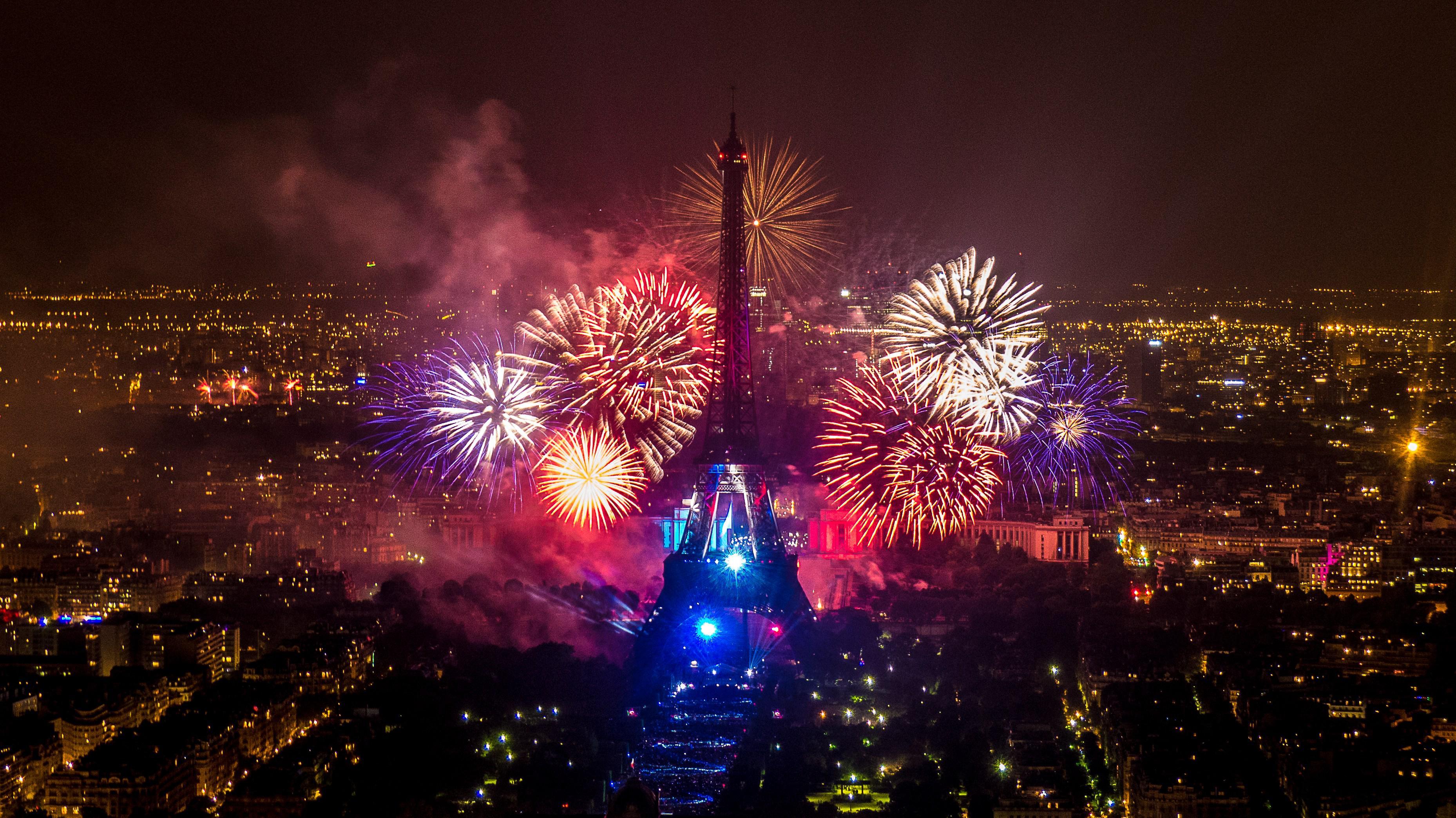 3716x2090 Fireworks 4K wallpaper for your desktop or mobile screen free and easy to download