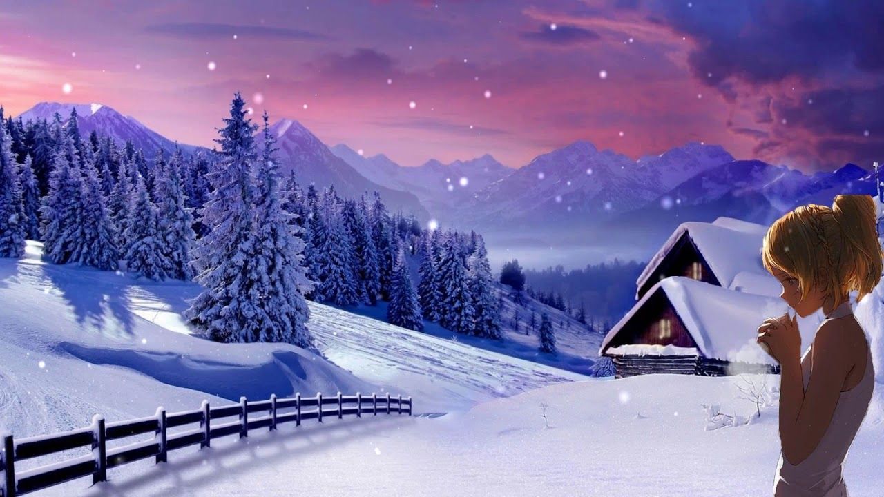 1280x720 Winter Lofi Wallpaper