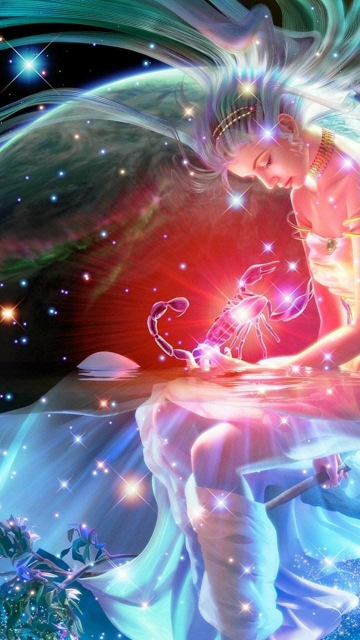 720x1280 Download Scorpio (Astrology) Artistic Zodiac Phone Wallpaper