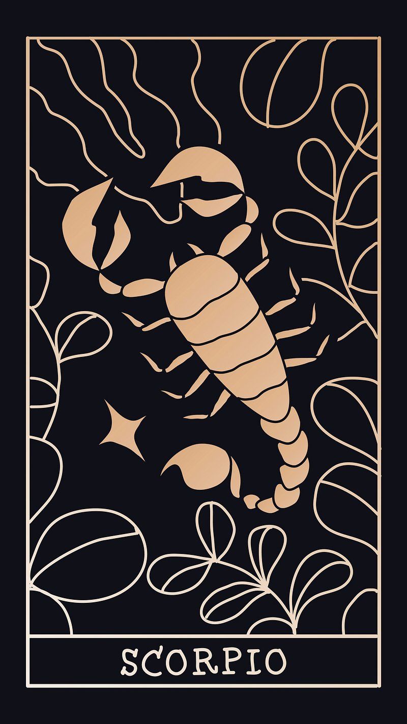 800x1422 Aesthetic Scorpio mobile phone wallpaper. Premium Photo Illustration