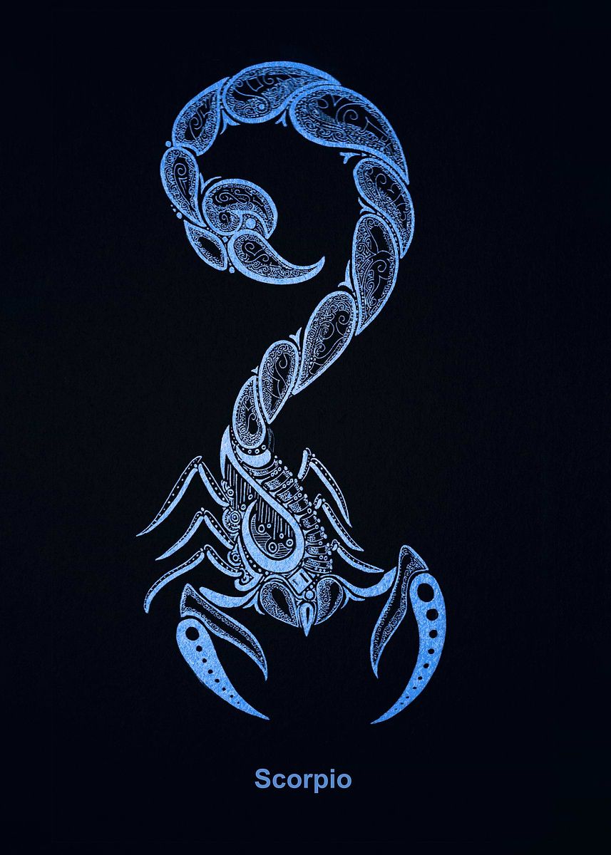 857x1200 Scorpio zodiac sign Poster, Picture & Metal Print