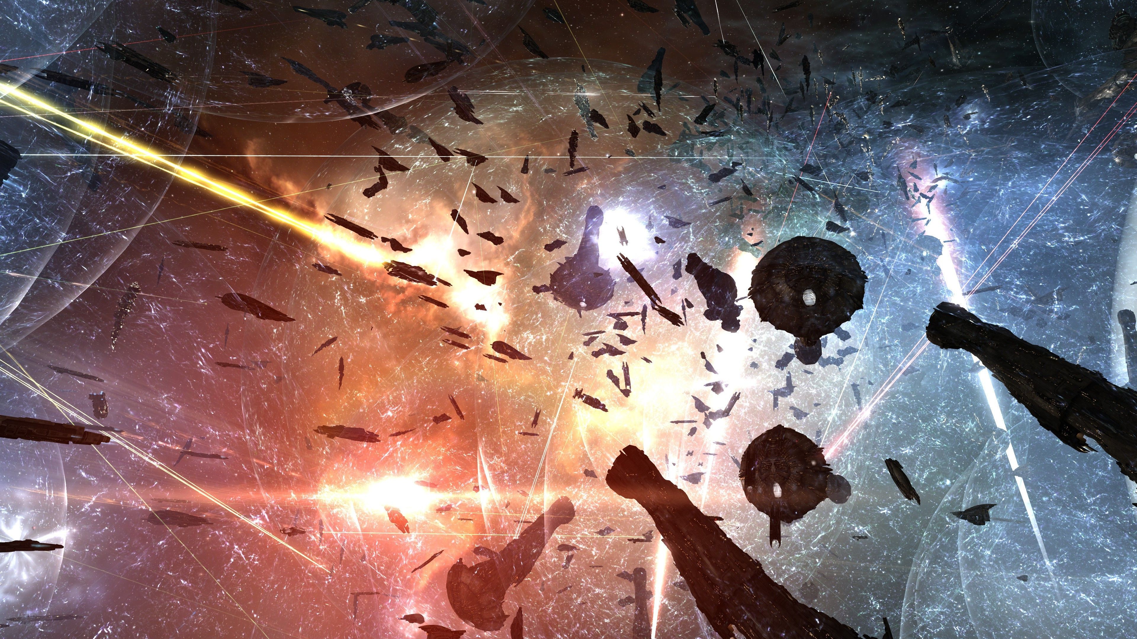 3840x2160 EVE Online, Spaceship, Space Battle Wallpaper HD / Desktop and Mobile Background