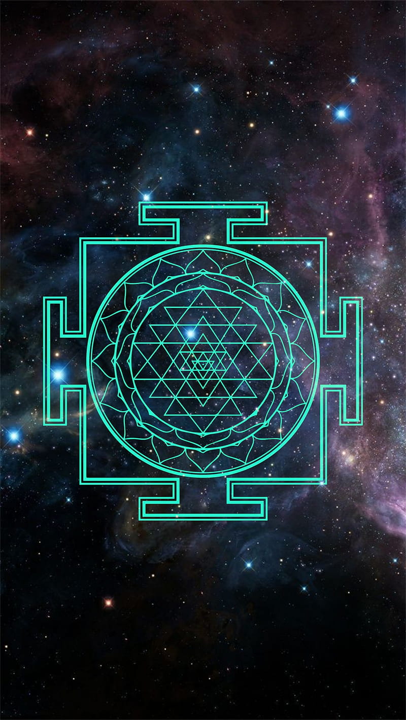 800x1420 Shri yantra, cool, sacred geometry, space, sri yantra, symbol, yantra, HD phone wallpaper