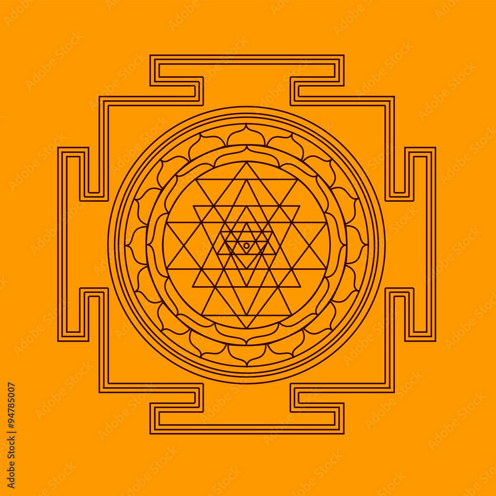 1000x1000 Photography Poster shri yantra