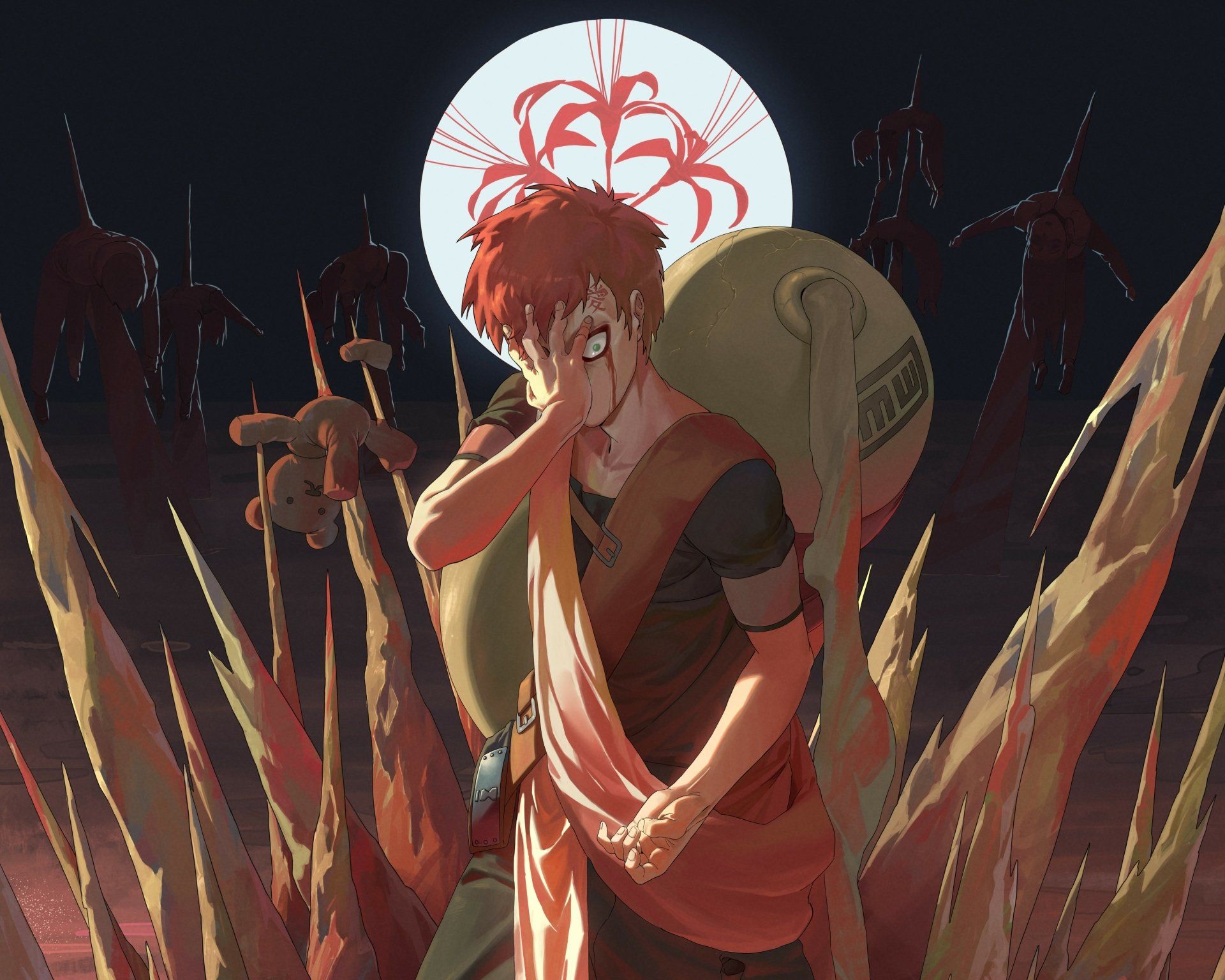 1920x1536 Gaara of the Sand: Stunning 4K Naruto Anime Ultra HD Wallpaper