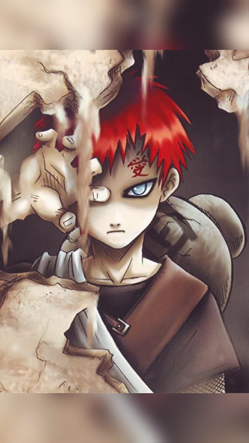 800x1423 Gaara, anime, gaara de la arena, naruto, naruto shippuden, suboku no gaara, HD phone wallpaper