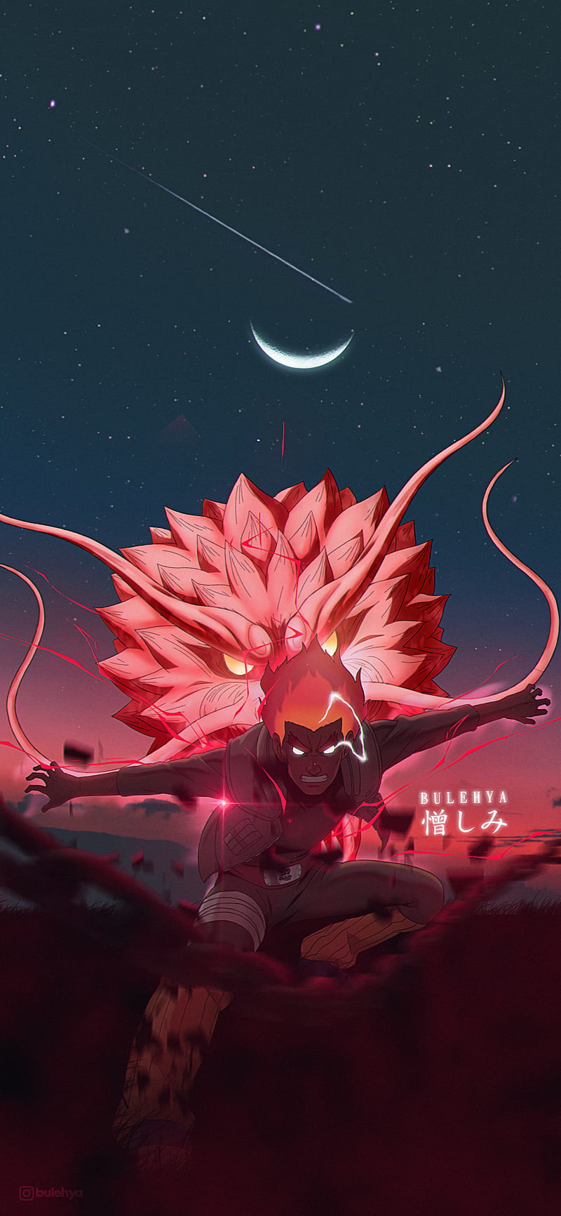 800x1732 Gaara Symbol, black, gradient, naruto, naruto shippuden, red, HD phone wallpaper