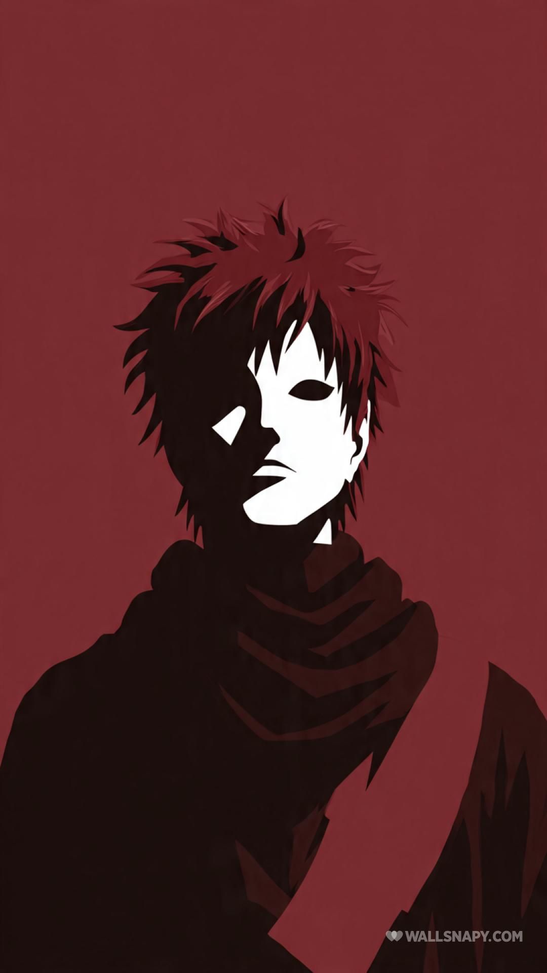 1080x1920 Gaara minimal artistic clean anime wallpaper