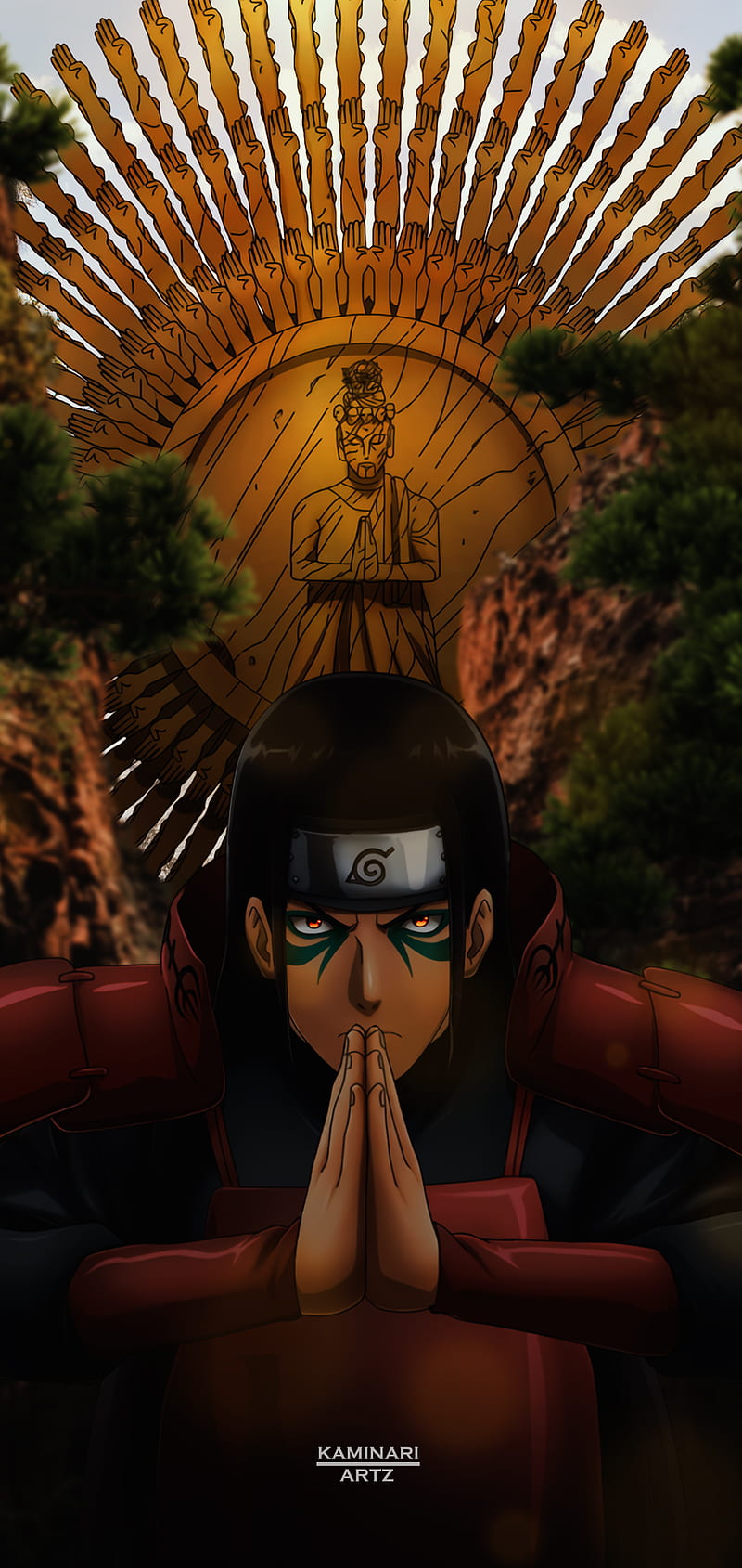 800x1689 Hashirama, naruto, senju, hashirama senju, hokage, anime, HD phone wallpaper