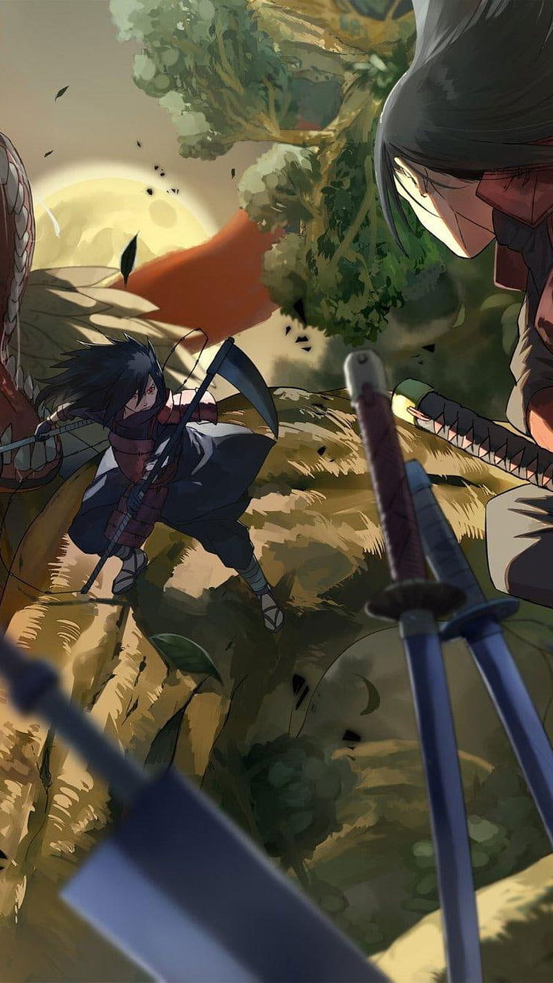 800x1422 Naruto, Kyuubi, Uchiha Madara, Senju Hashirama • For You For & Mobile, HD phone wallpaper