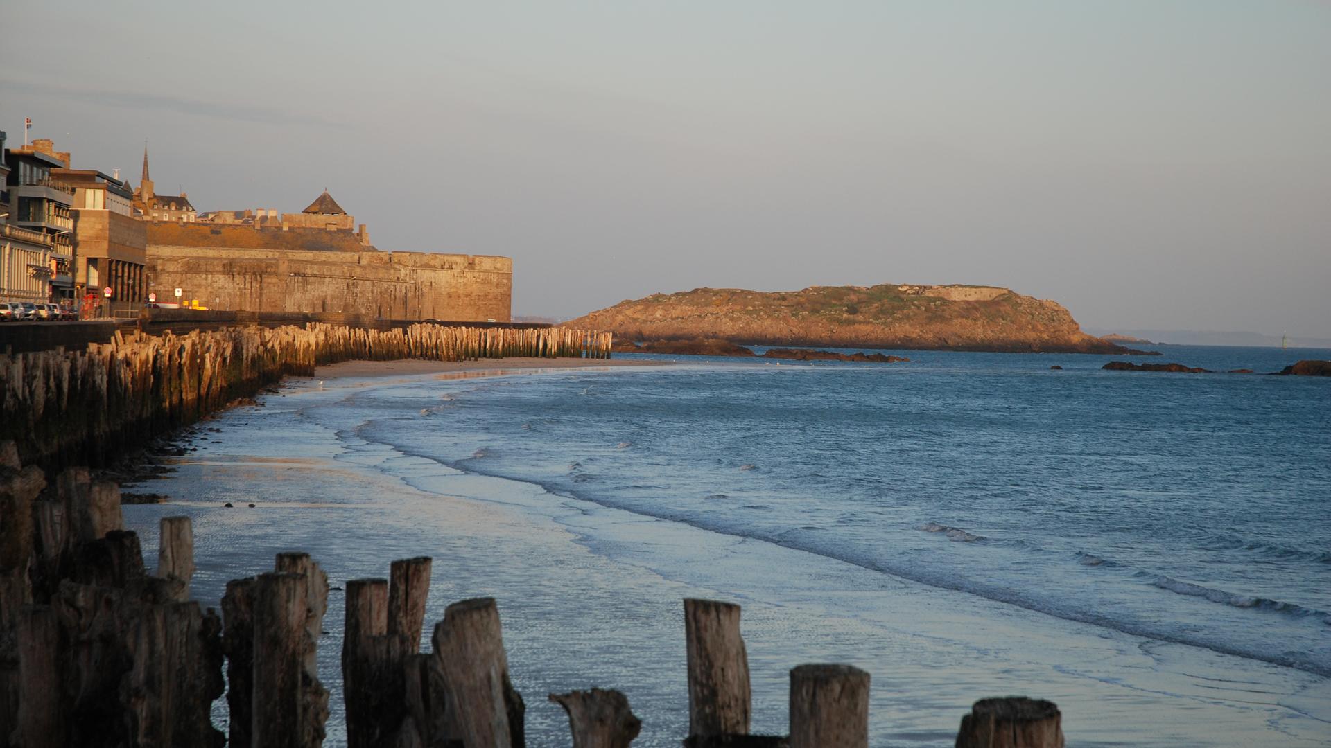 1920x1080 Free photo: Saint Malo, Architecture, Blue