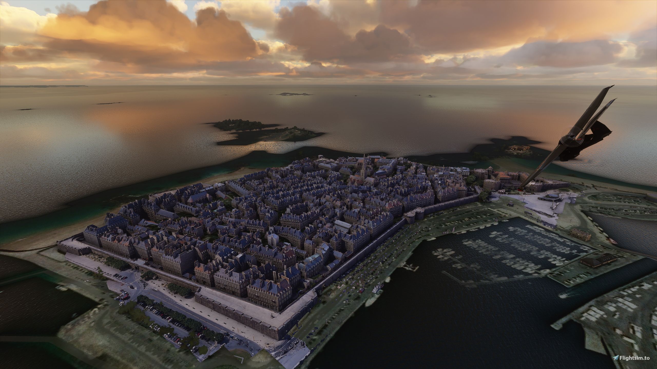 2560x1440 Saint Malo, Walled City Enhancements For MSFS